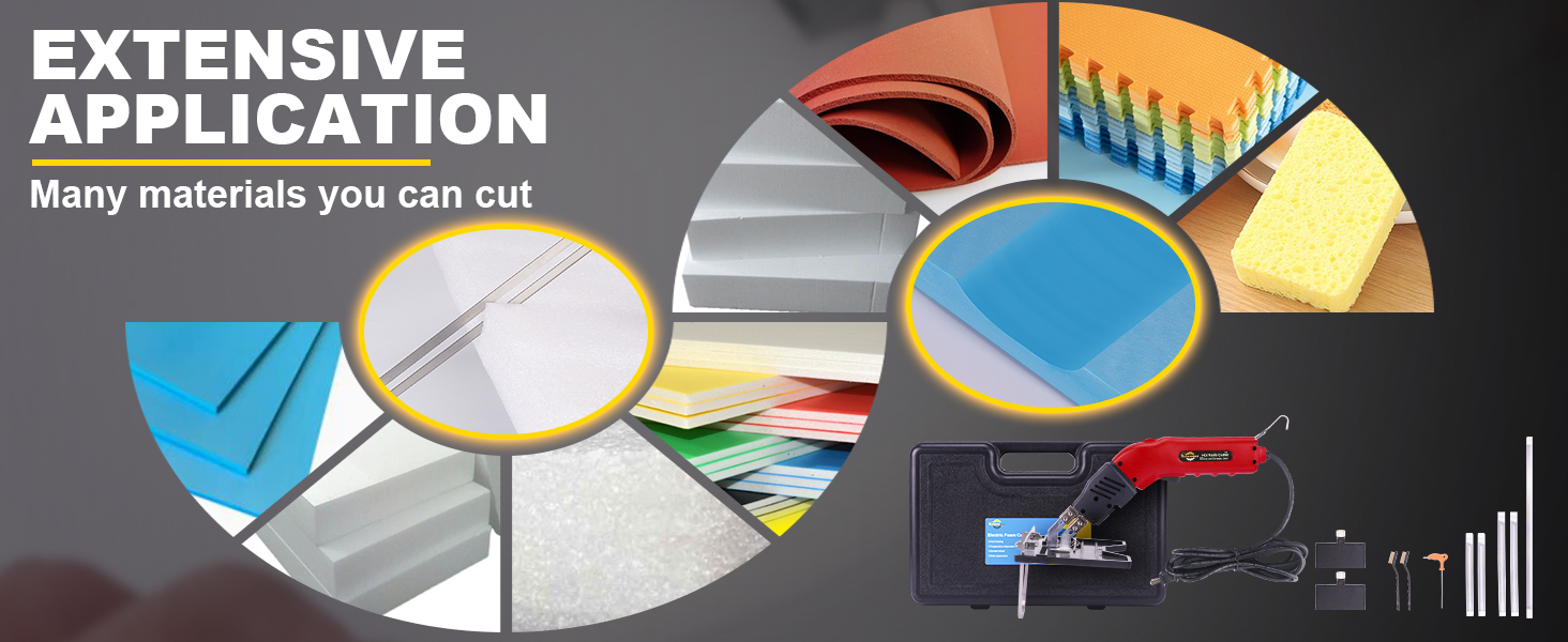 Foam Cutter with Slotting/Groove Electric Hot Knife Styrofoam Cutter Foam Cutting Tool Air Cooled Hot Knife Foam Cutter 200W 110-120V (4 Blades) for EPP,EPS,XPS,EPE,KT Board,Sponge Foam Cutter with Slotting/Groove Electric Hot Knife Styrofoam Cutter Foam Cutting Tool Air Cooled Hot Knife Foam Cutter 200W 110-120V (4 Blades) for EPP,EPS,XPS,EPE,KT Board,Sponge