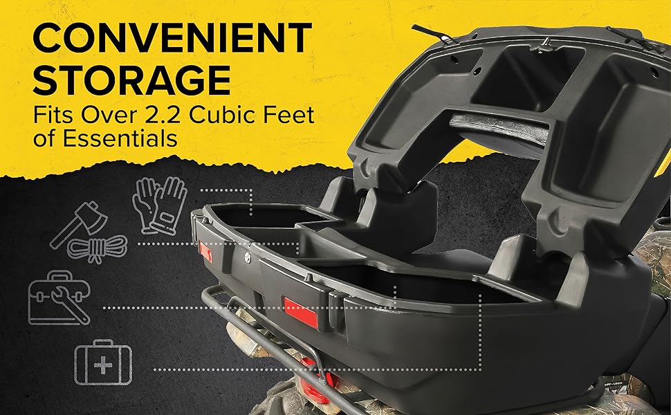 Black Boar Camco UTV/ATV Rear Storage Box and Lounger