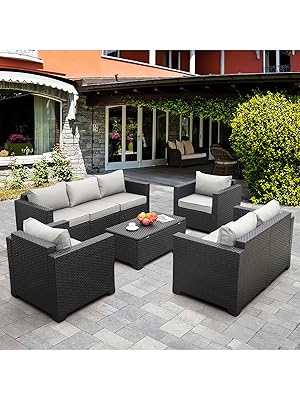 5 Piece Furniture Outdoor Sectional Cushions