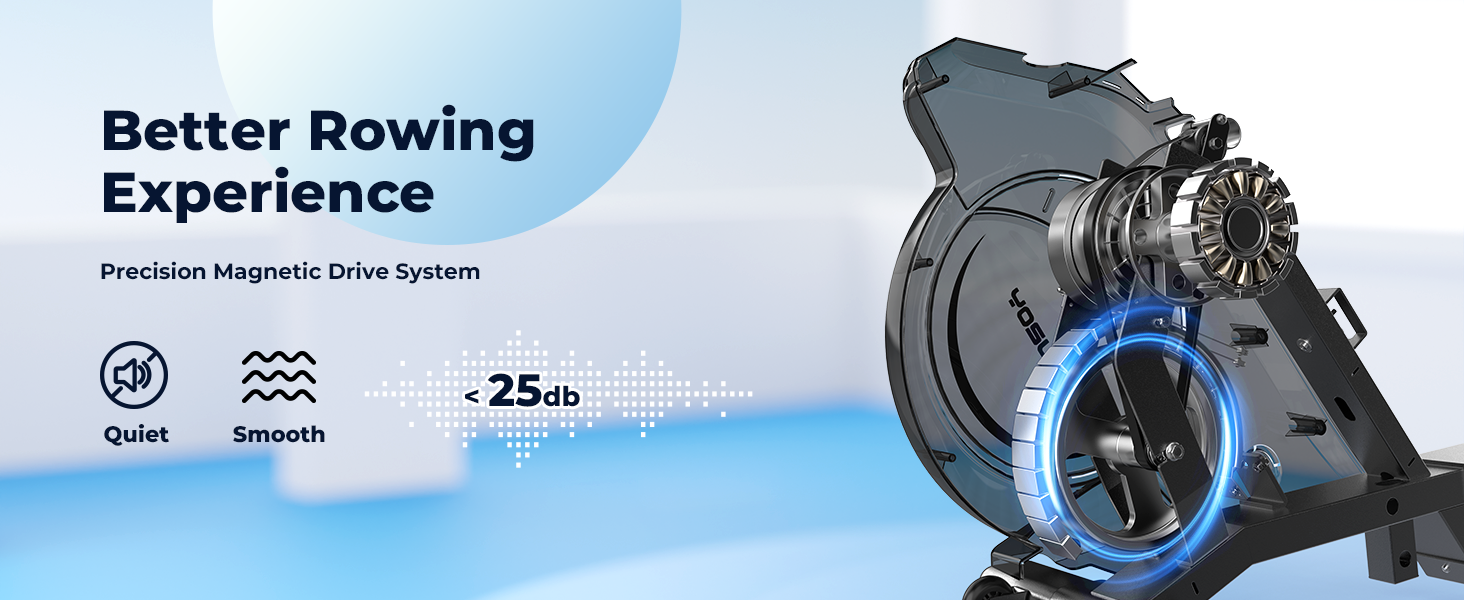 YOSUDA Magnetic Rowing Machine 350 LB Weight Capacity