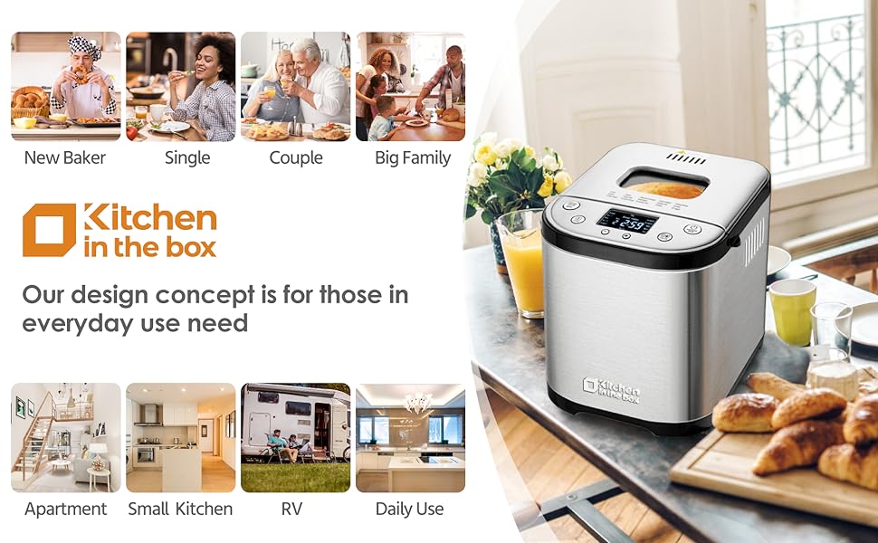 Kitchen in the box 15-in-1 Bread Maker Machine