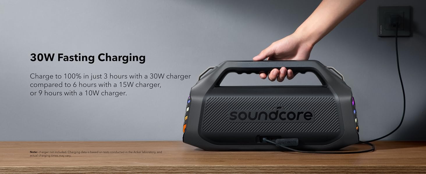 Anker Soundcore Boom 2 Plus Outdoor Speaker,Bluetooth Speaker with 140W,2+2 Channel,BassUp 2.0,20H,Fast Charge,IPX7 Waterproof,RGB Lights,USB-C,Power Bank,for Camping,Beach,Garden Anker Soundcore Boom 2 Plus Outdoor Speaker,Bluetooth Speaker with 140W,2+2 Channel,BassUp 2.0,20H,Fast Charge,IPX7 Waterproof,RGB Lights,USB-C,Power Bank,for Camping,Beach,Garden
