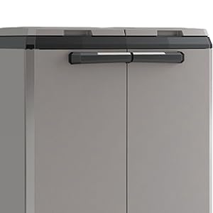 Keter Split Base Indoor Outdoor Multi purpose Recycling Cabinet Grey/Black Keter Split Base Indoor Outdoor Multi purpose Recycling Cabinet Grey/Black