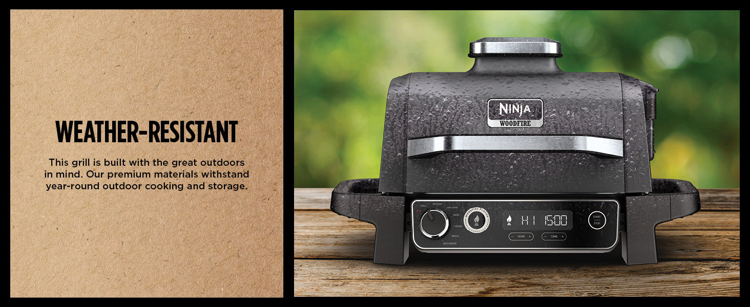 OG701 7-in-1 Outdoor Electric Grill & Smoker - Grill,BBQ,Air Fry,Bake,Roast,Dehydrate & Broil - Uses Woodfire Pellets - Portable & Weather Resistant