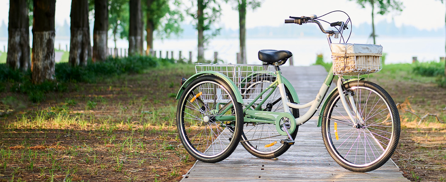 Viribus Adult Tricycle,7 Speed Tricycle for Adults,24
