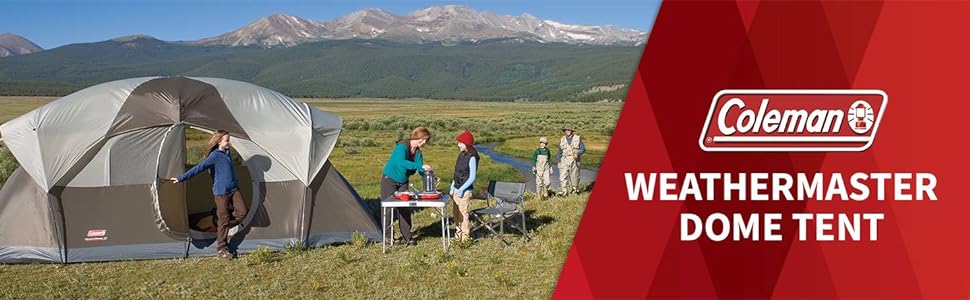 Coleman WeatherMaster 10-Person Camping Tent with Room Divider Coleman WeatherMaster 10-Person Camping Tent with Room Divider