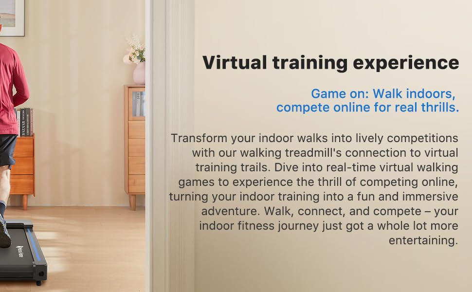 Mobvoi Home Walking Treadmill Walking Pad Under Desk Compact Treadmills for Home Office 2.25 HP Portable Treadmill Walking Jogging Machine with Remote Control LED Display 120 KG 6 km/h Easy Storage