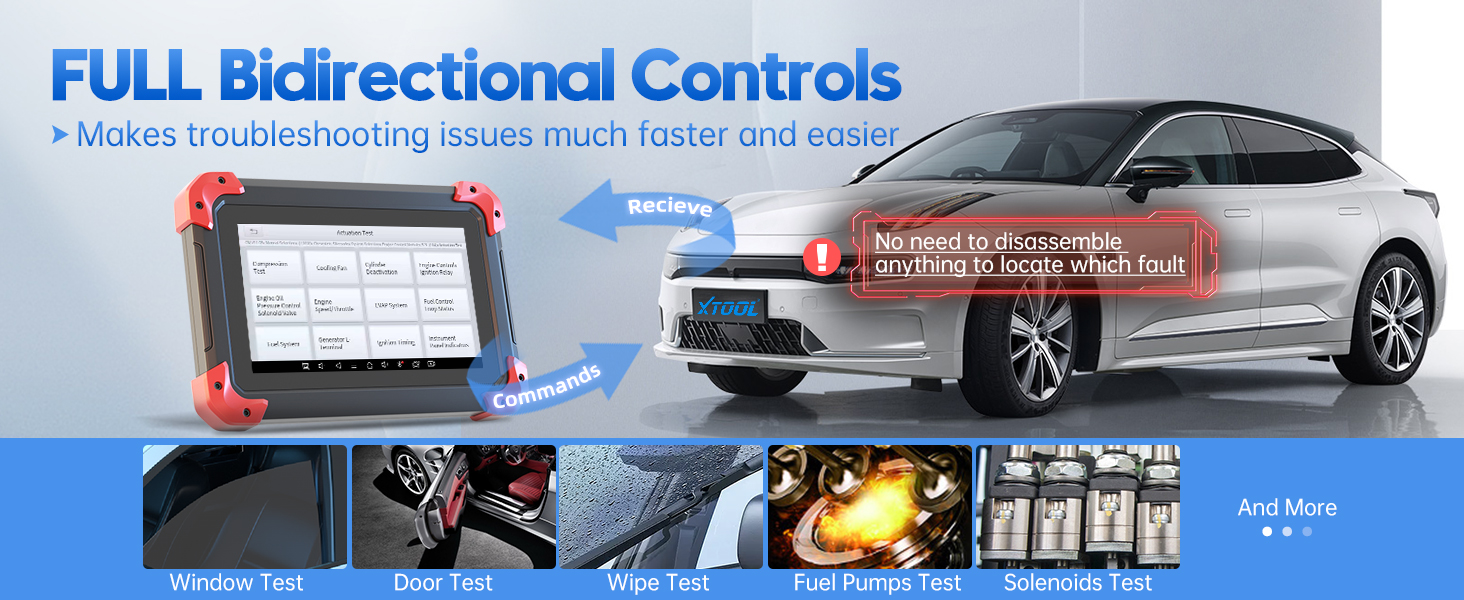 Bidirectional Scan Tool: 2024 Newest Automotive Scanner Diagnostic Tool with ECU Coding,Active Tests,All System Scan,36+ Resets,Crankshaft Relearn,Android 10,3-Year Updates