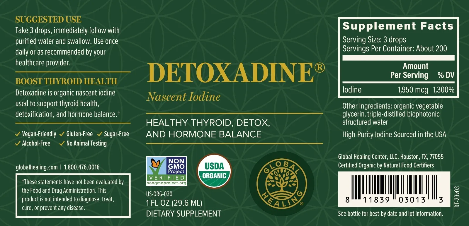 GLOBAL HEARING CENTER Organic Nascent Iodine Supplement For Thyroid Support - Kansas Nuitrition
