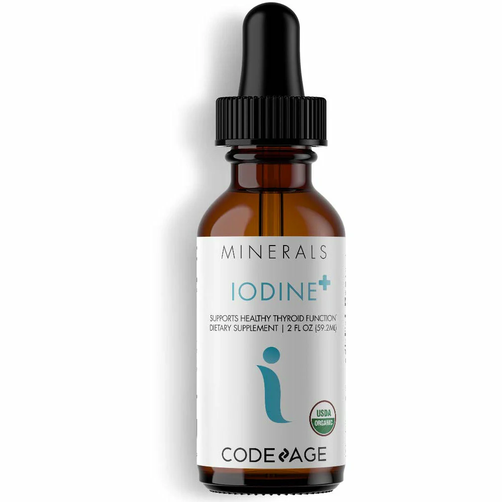 Liquid Iodine USDA Organic 2 fl oz by CodeAge - Kansas Nuitrition